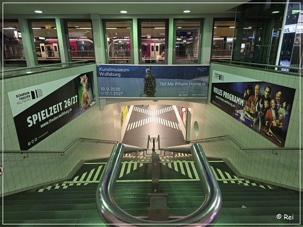 Wege vom Hauptbahnhof Wolfsburg zur Autostadt