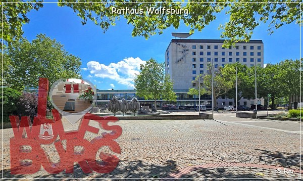 VW Geschenk an die Stadt Wolfsburg - Golf-Skulptur